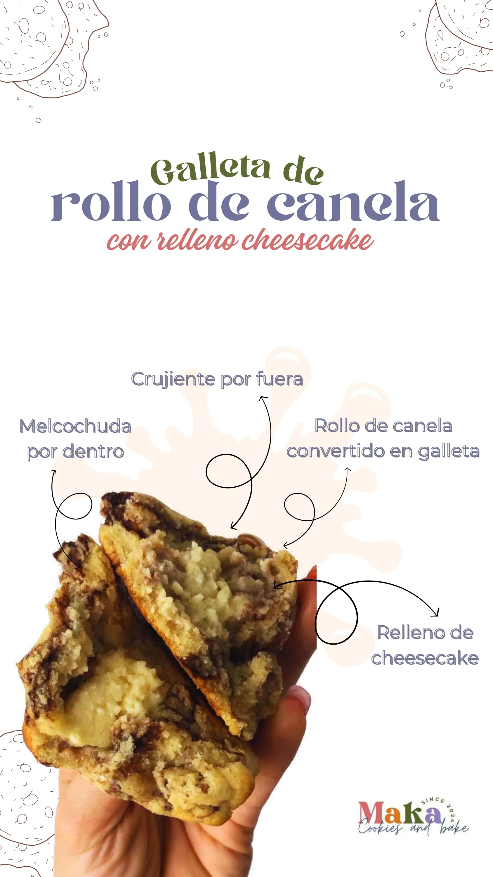Galleta Rollo de Canela + Cheesecake 