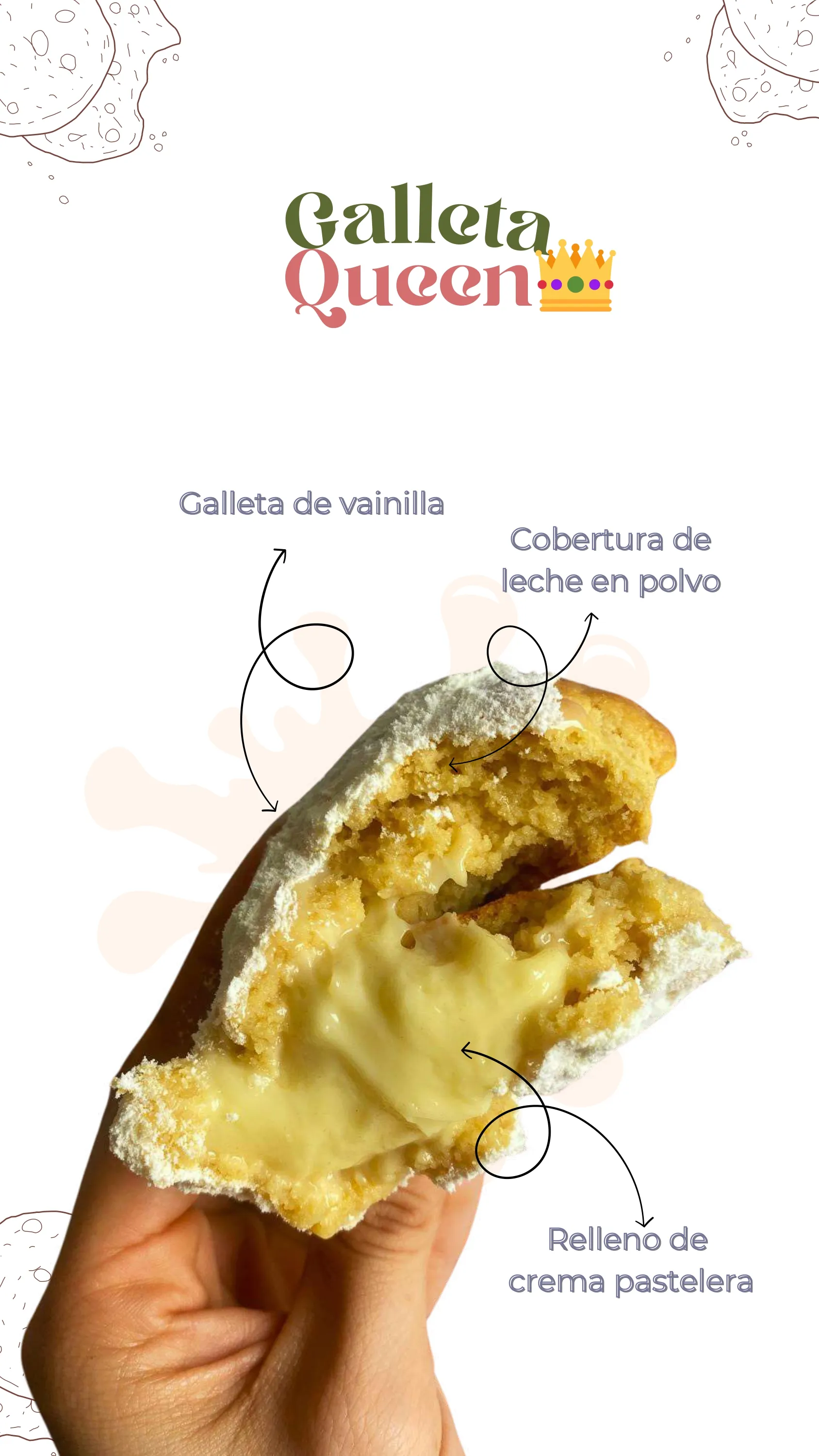 Galleta Leche en Polvo + Crema Pastelera 