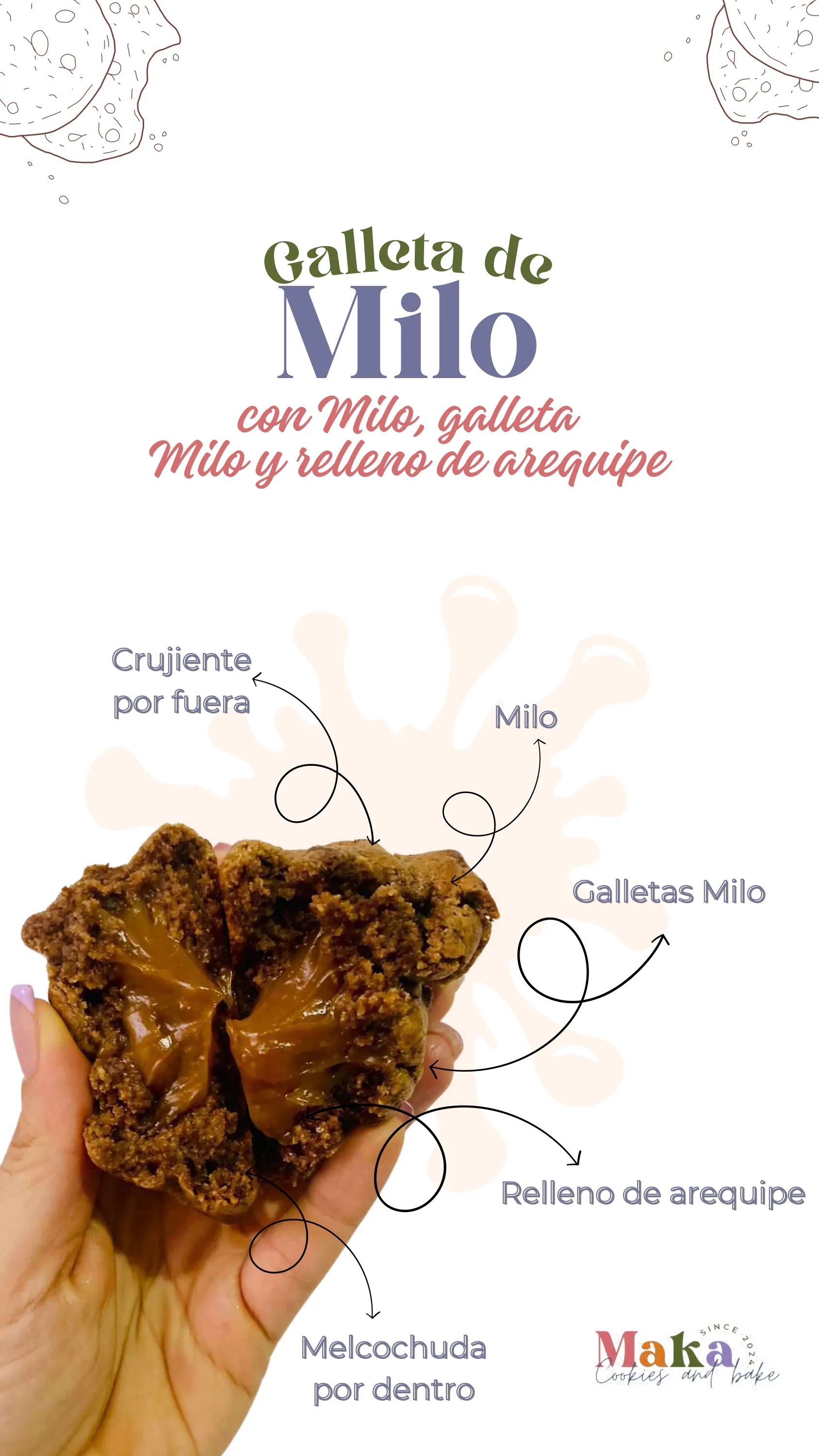 Galleta Milo + Arequipe 